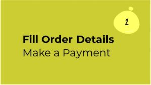 Digital Business Card in Making Step 2 Fill order details